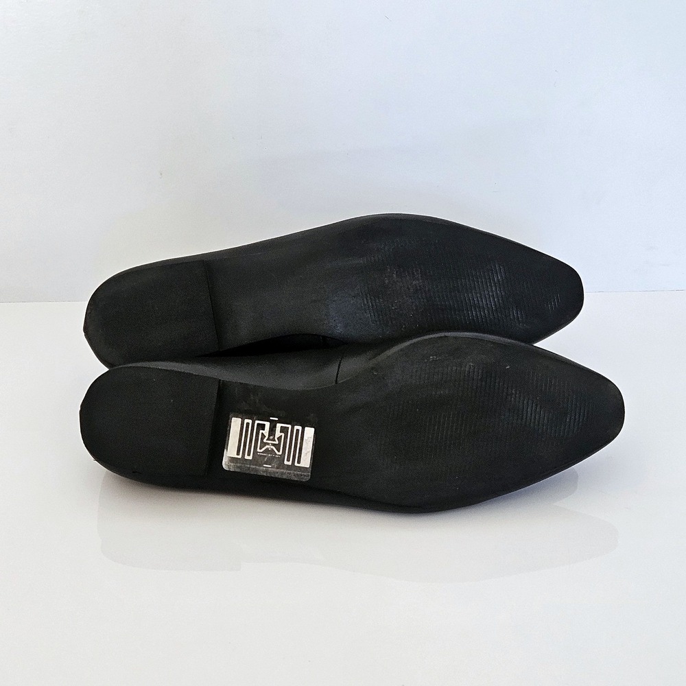 Open Edit Regina Mary Jane Pointed Toe Flat Size 9.5 Black - Picture 8 of 8